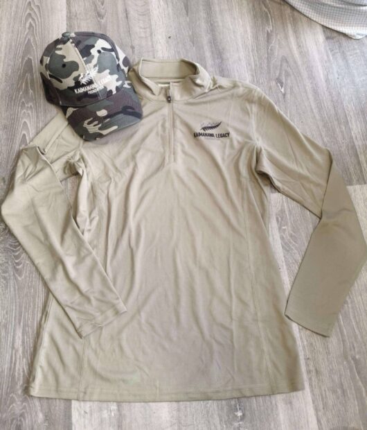 KLF Camo Hat & Olive Long Sleeve - S