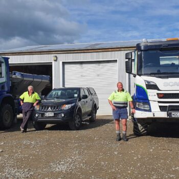 Truck Load of Fertiliser Spreading