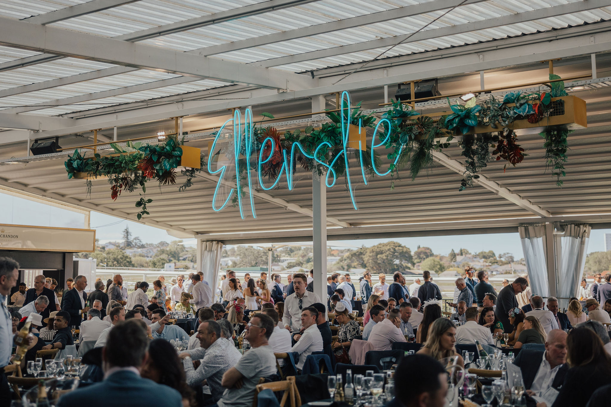 Table for Eight in Silks Melbourne Cup Day at Ellerslie