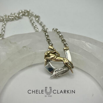 Bespoke Silver Fern Shoe Pendant & Chain